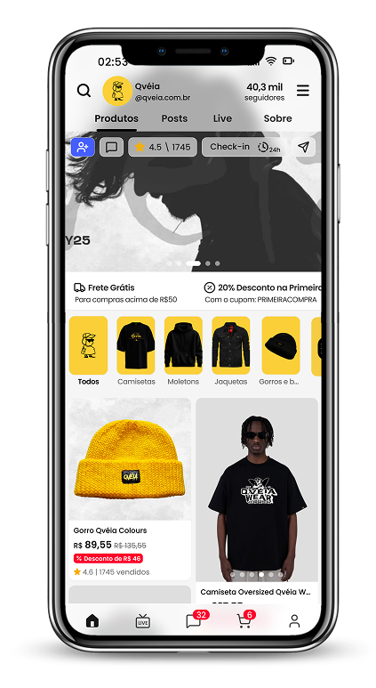 A primeira social commerce do Brasil