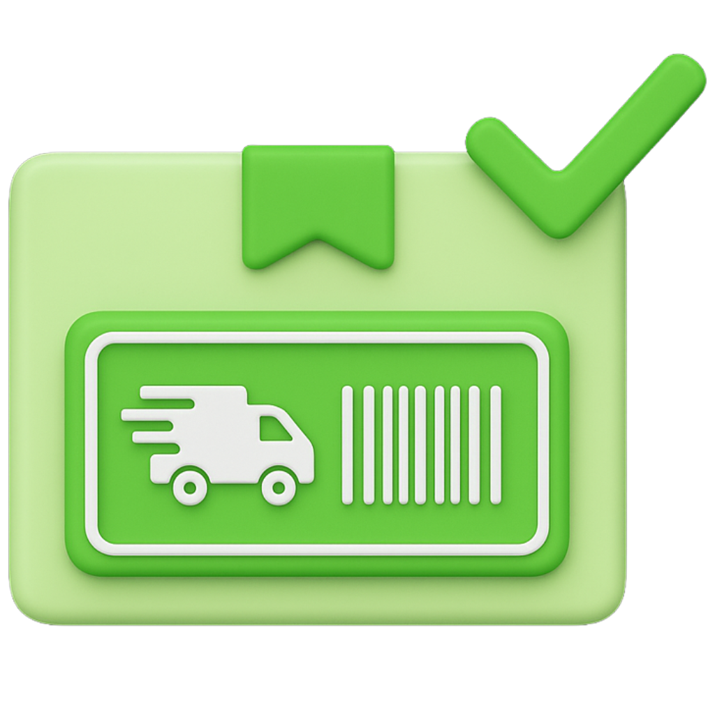 Sistema de frete e etiqueta