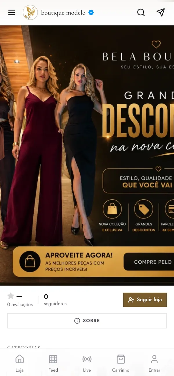 O tema Elegante no celular